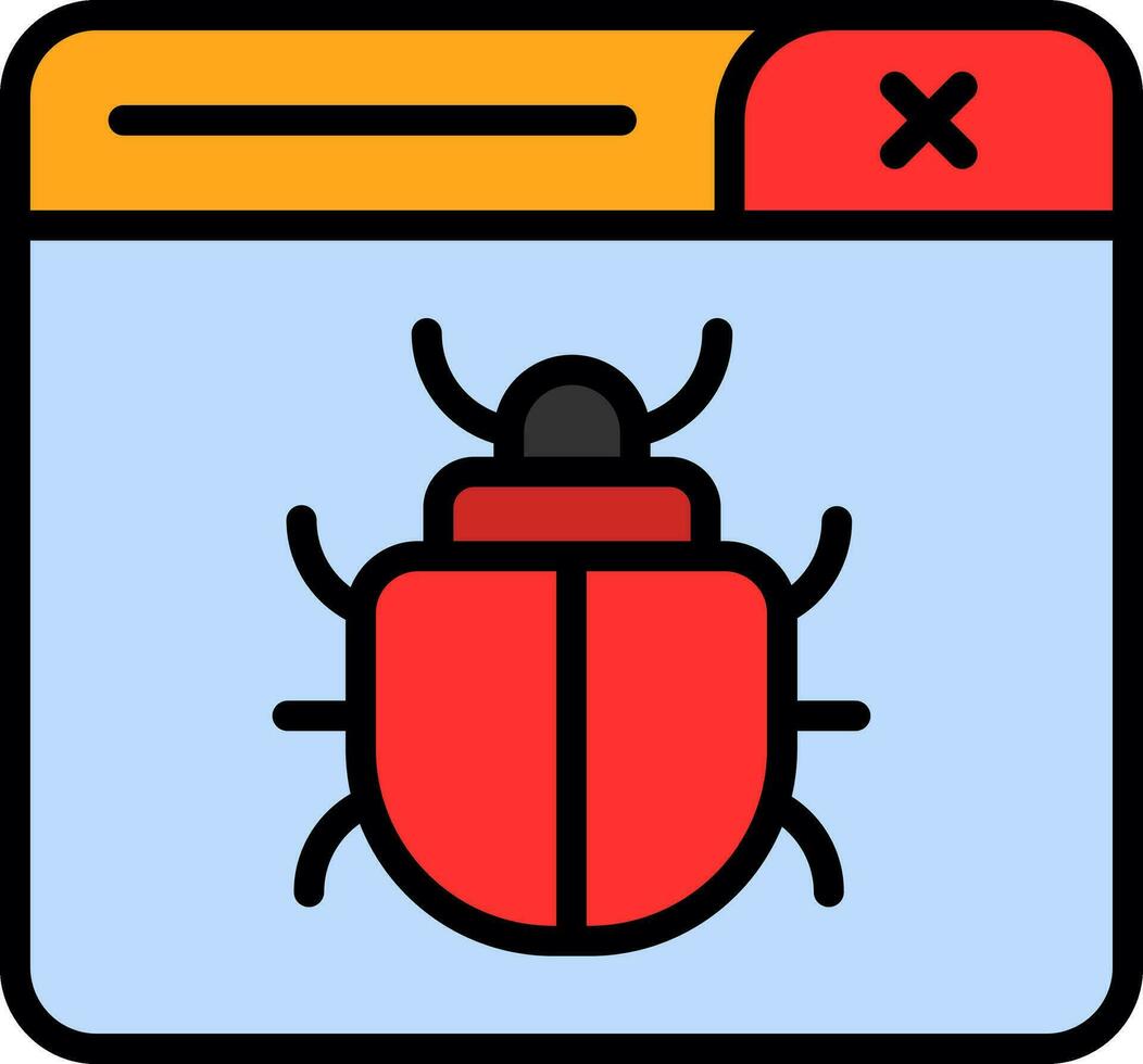 Bug Vector Icon Design