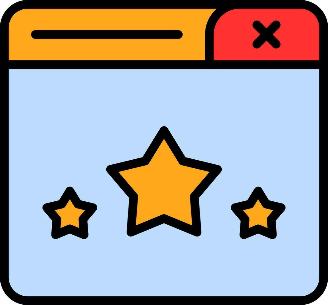 Web Rating Vector Icon Design