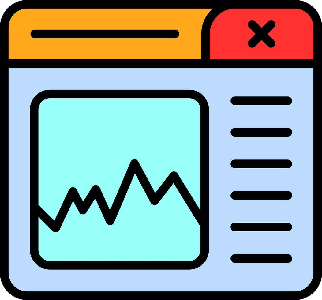 Graph Vector Icon Design