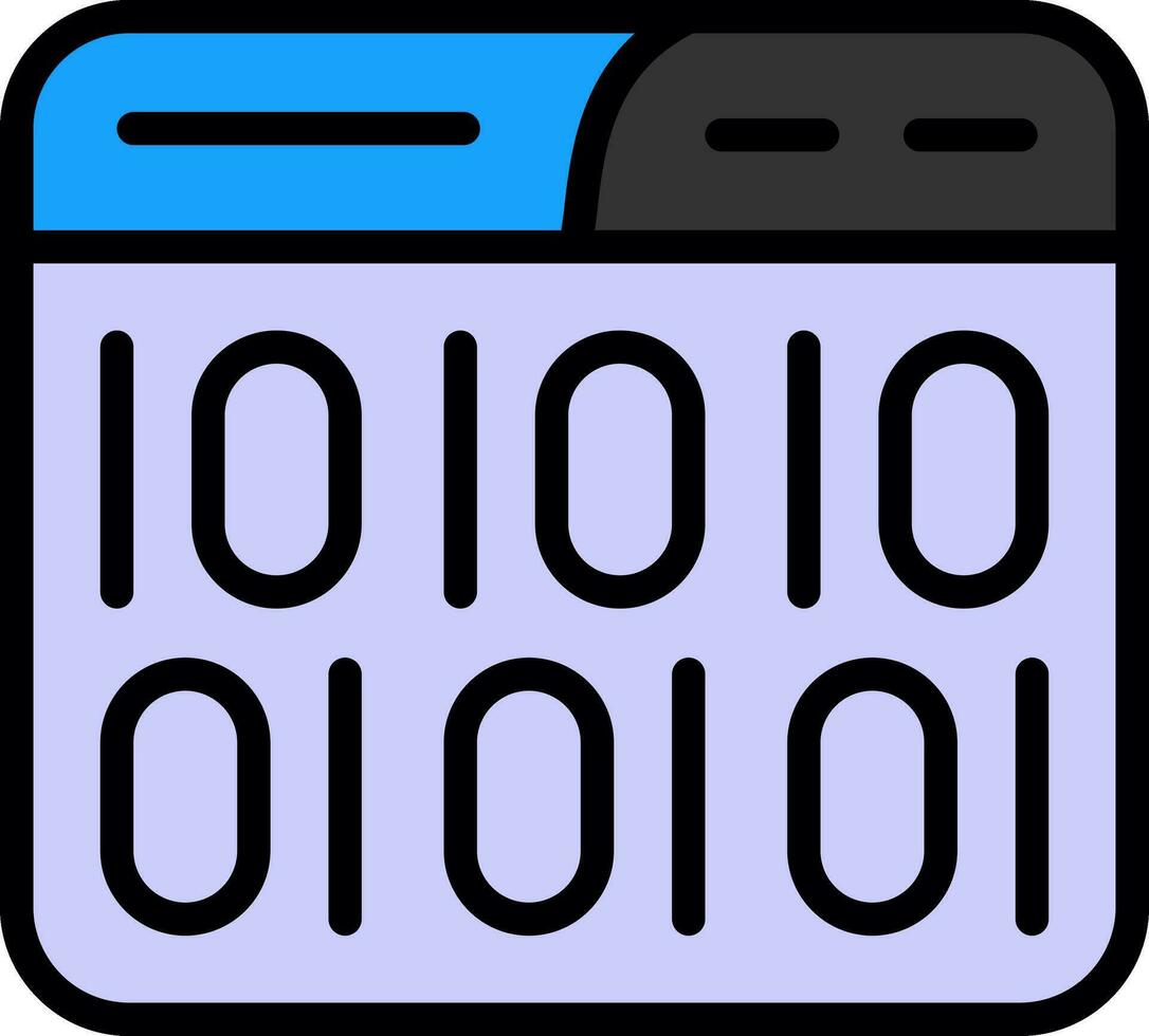 Binary Code Vector Icon Design