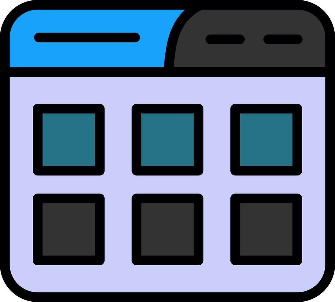 Thumbnails Vector Icon Design
