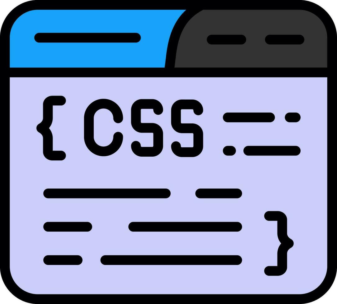 css codificación vector icono diseño