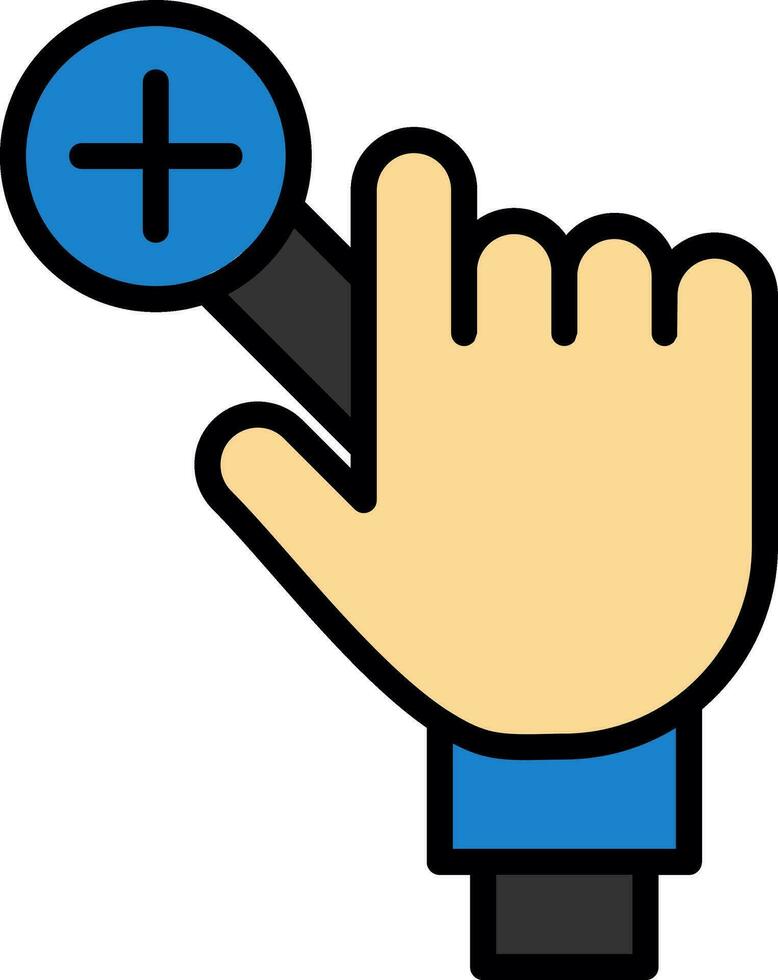 Zoom In Vector Icon Design