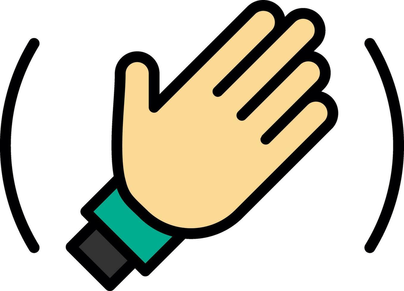 Goodbye Vector Icon Design