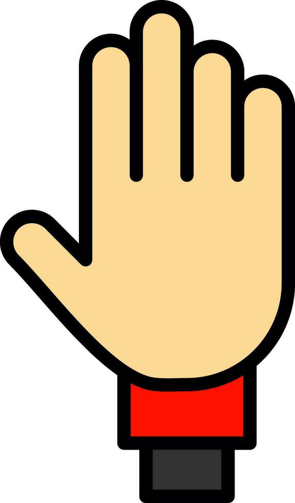 Four Fingers Vector Icon Design