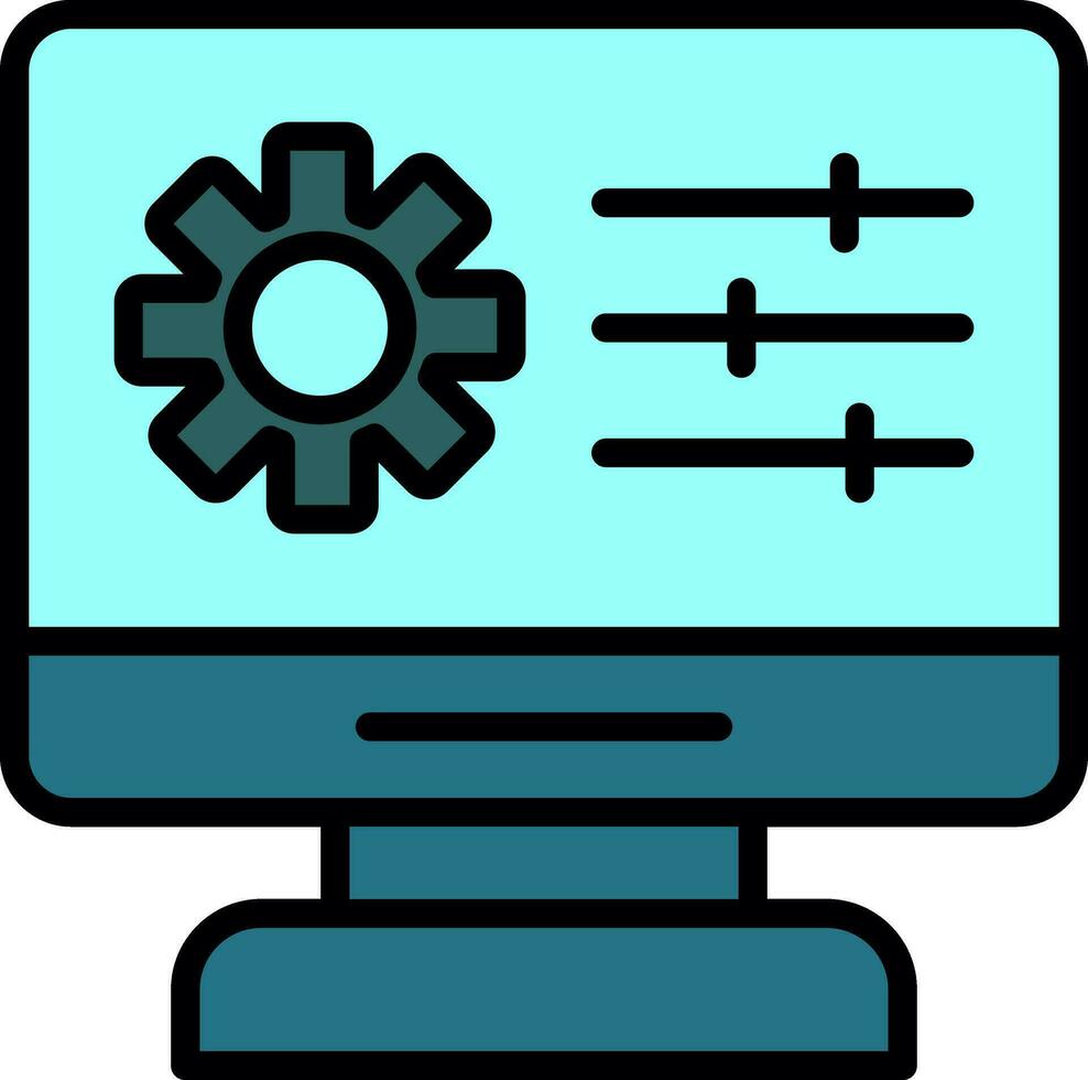 Web Management Vector Icon Design