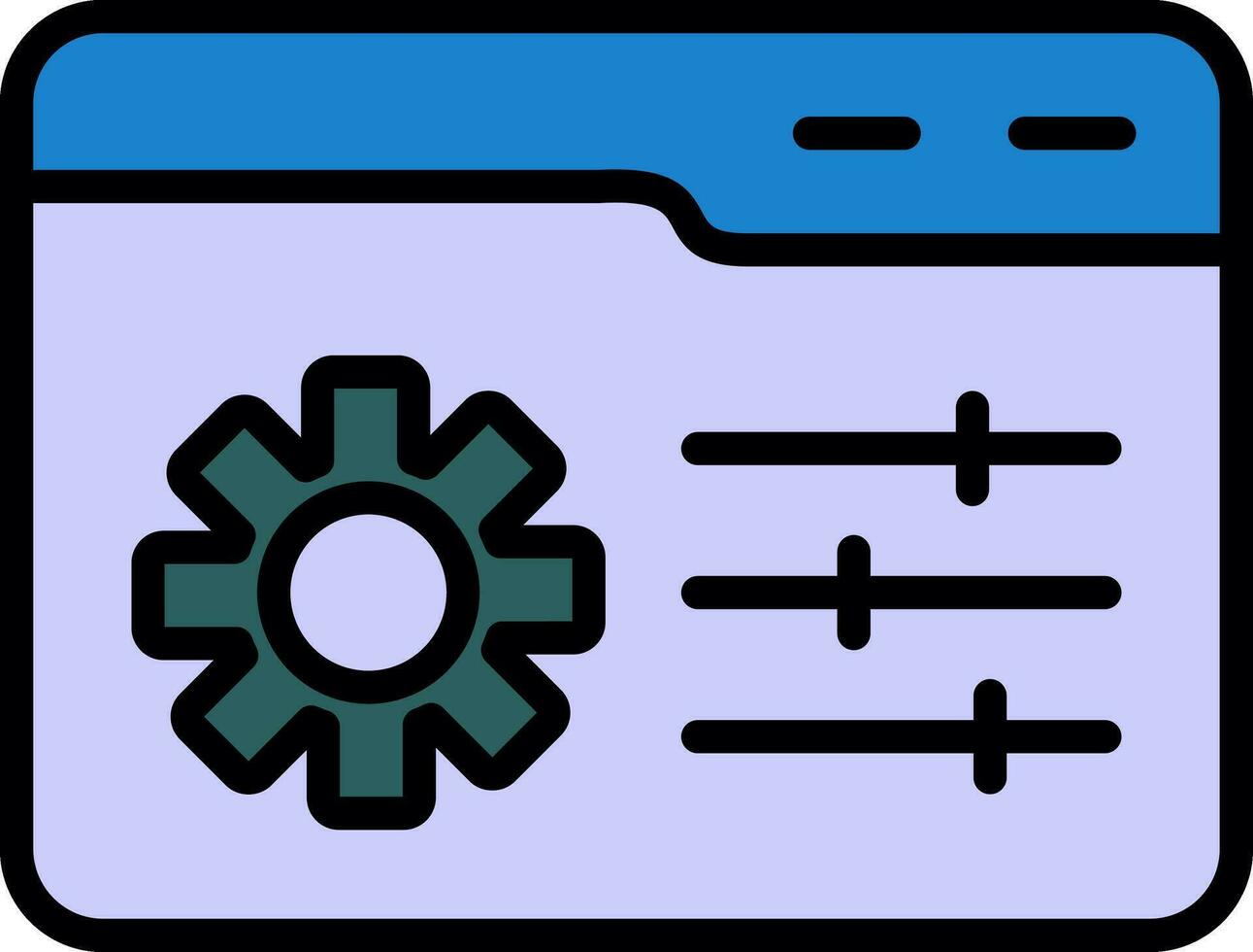 Web Management Vector Icon Design