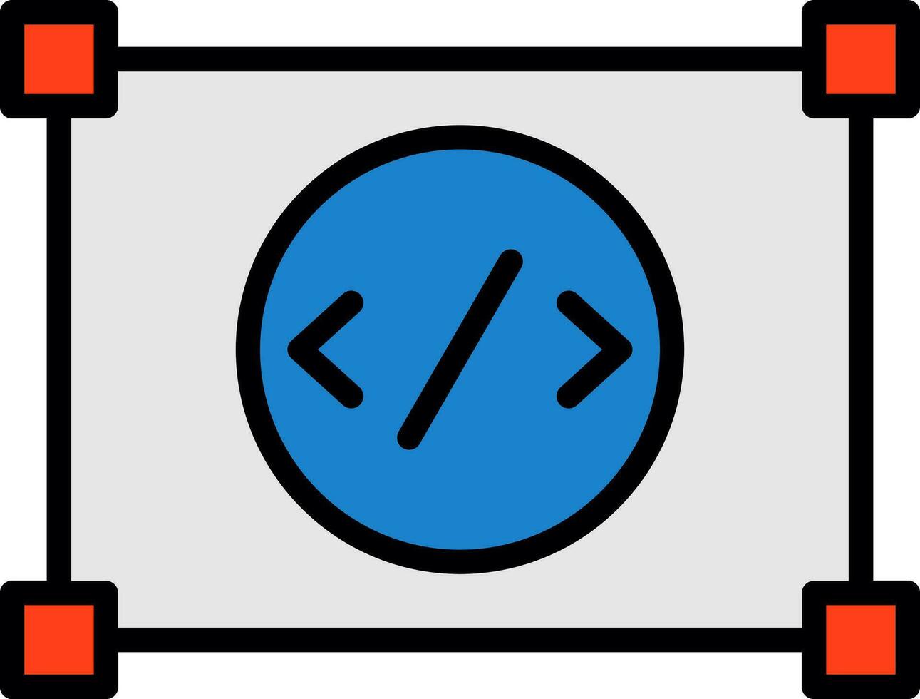 Coding Vector Icon Design