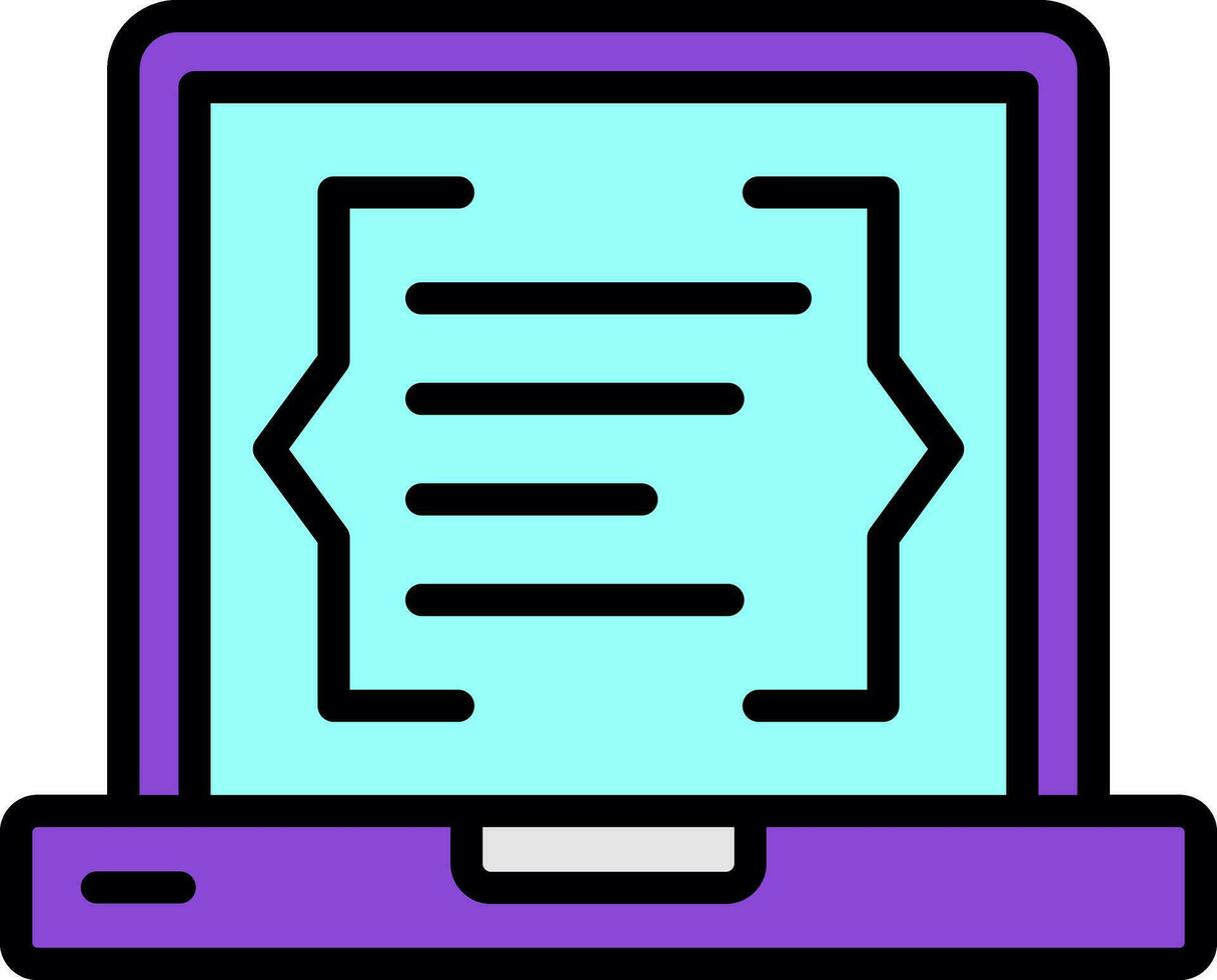 Coding Vector Icon Design