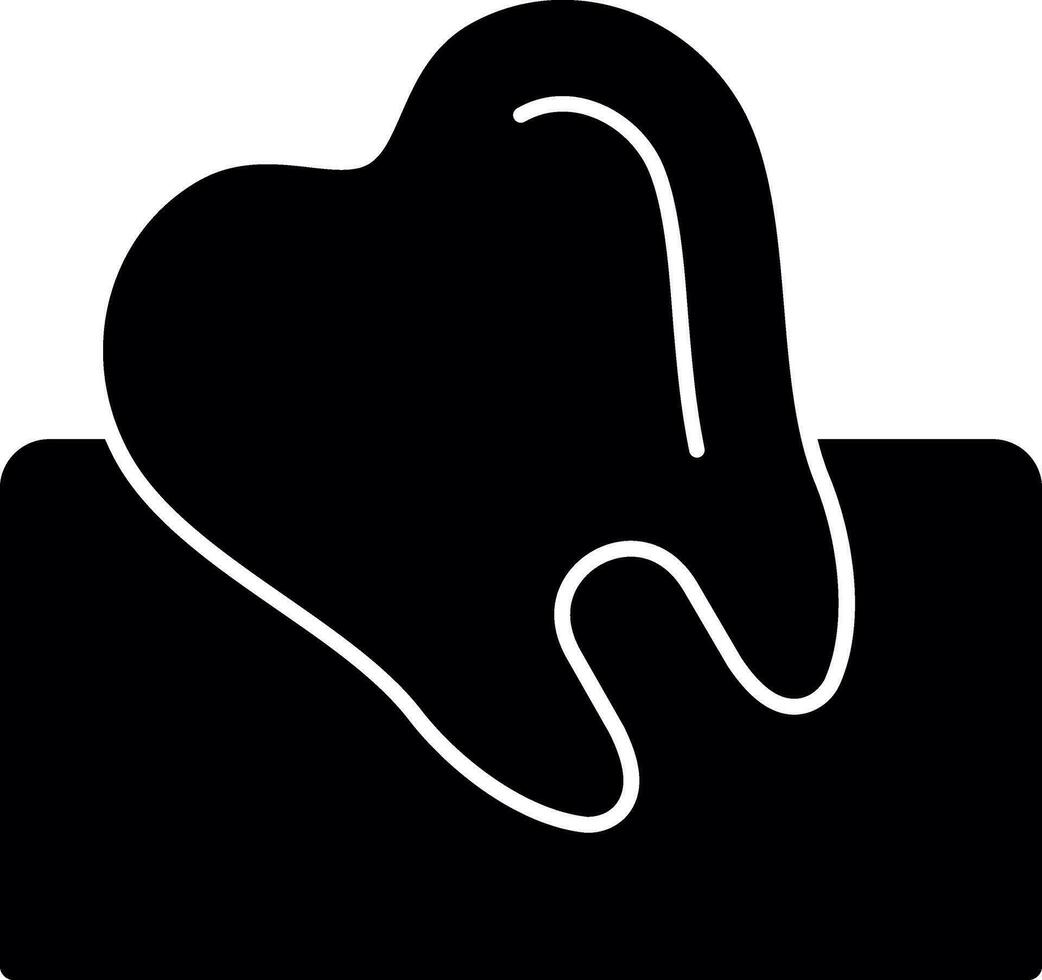 Wisdom Tooth Vector Icon Design