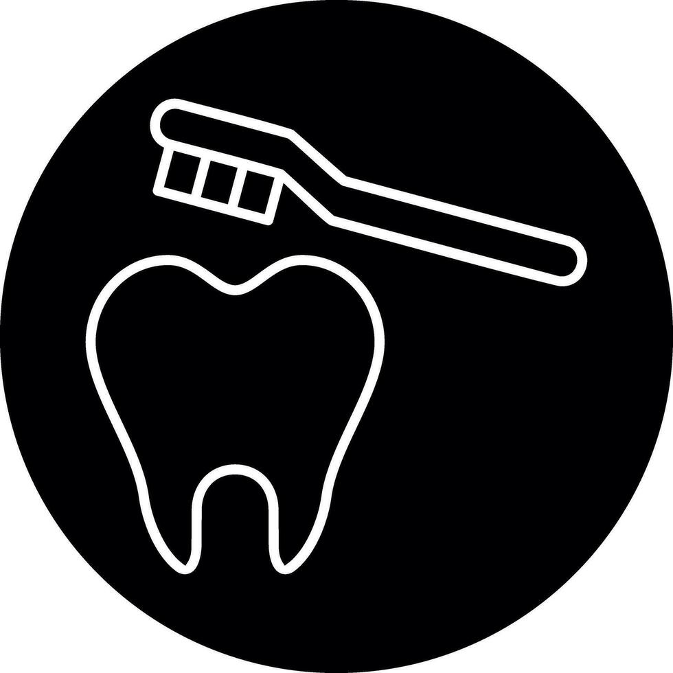 Cleaning Tooth Vector Icon Design