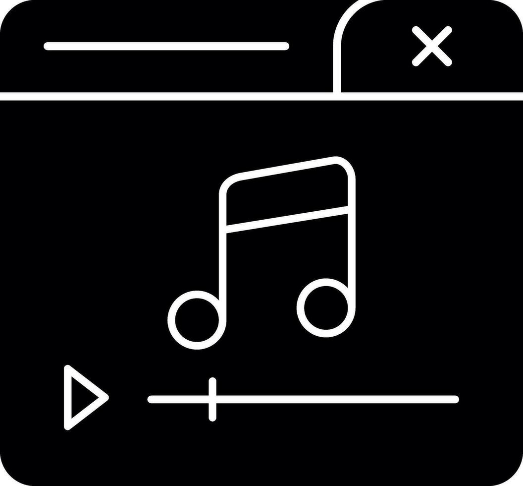 Music Player Vector Icon Design