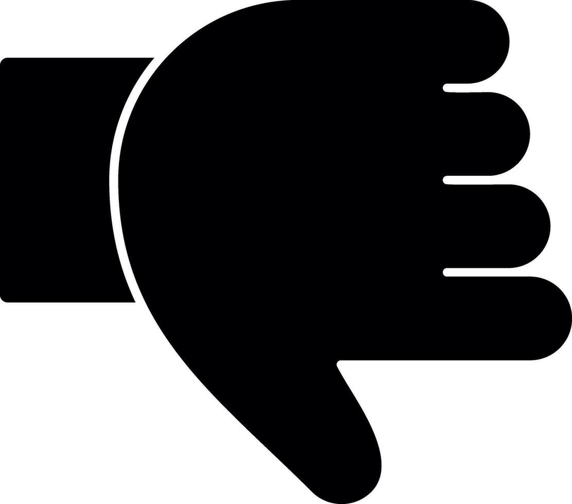 Thumb Down Vector Icon Design