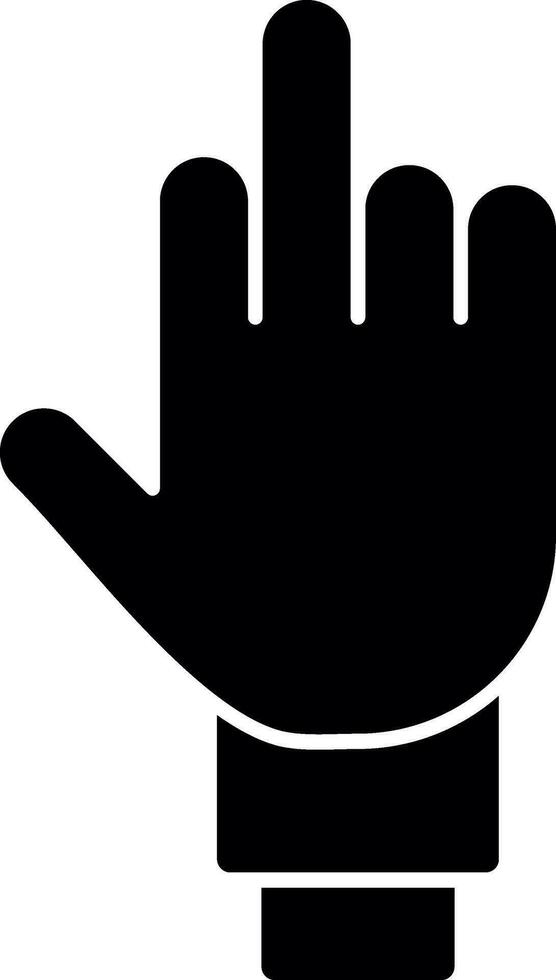 Middle Finger Vector Icon Design