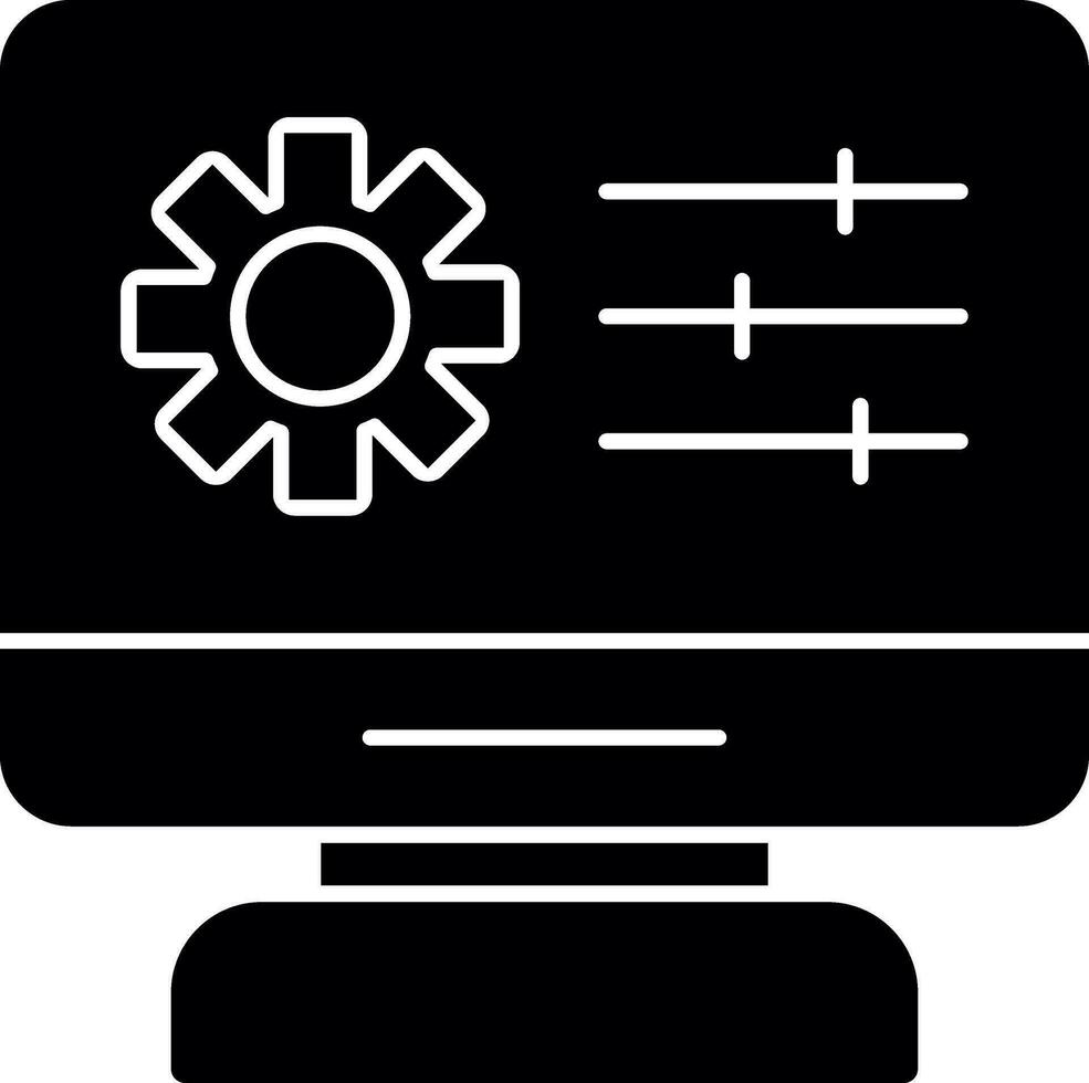 Web Management Vector Icon Design