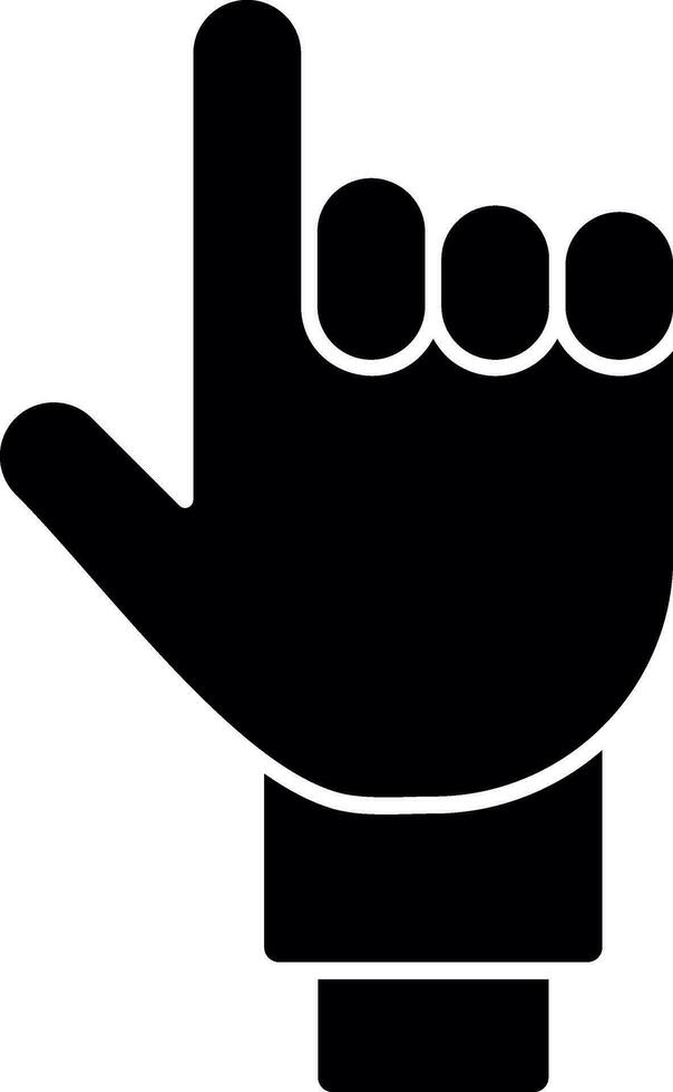 One Finger Vector Icon Design