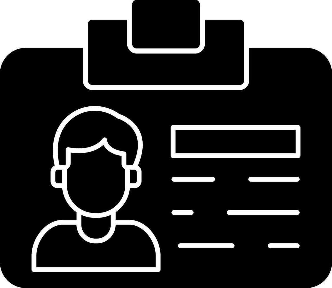 Id Card Vector Icon Design