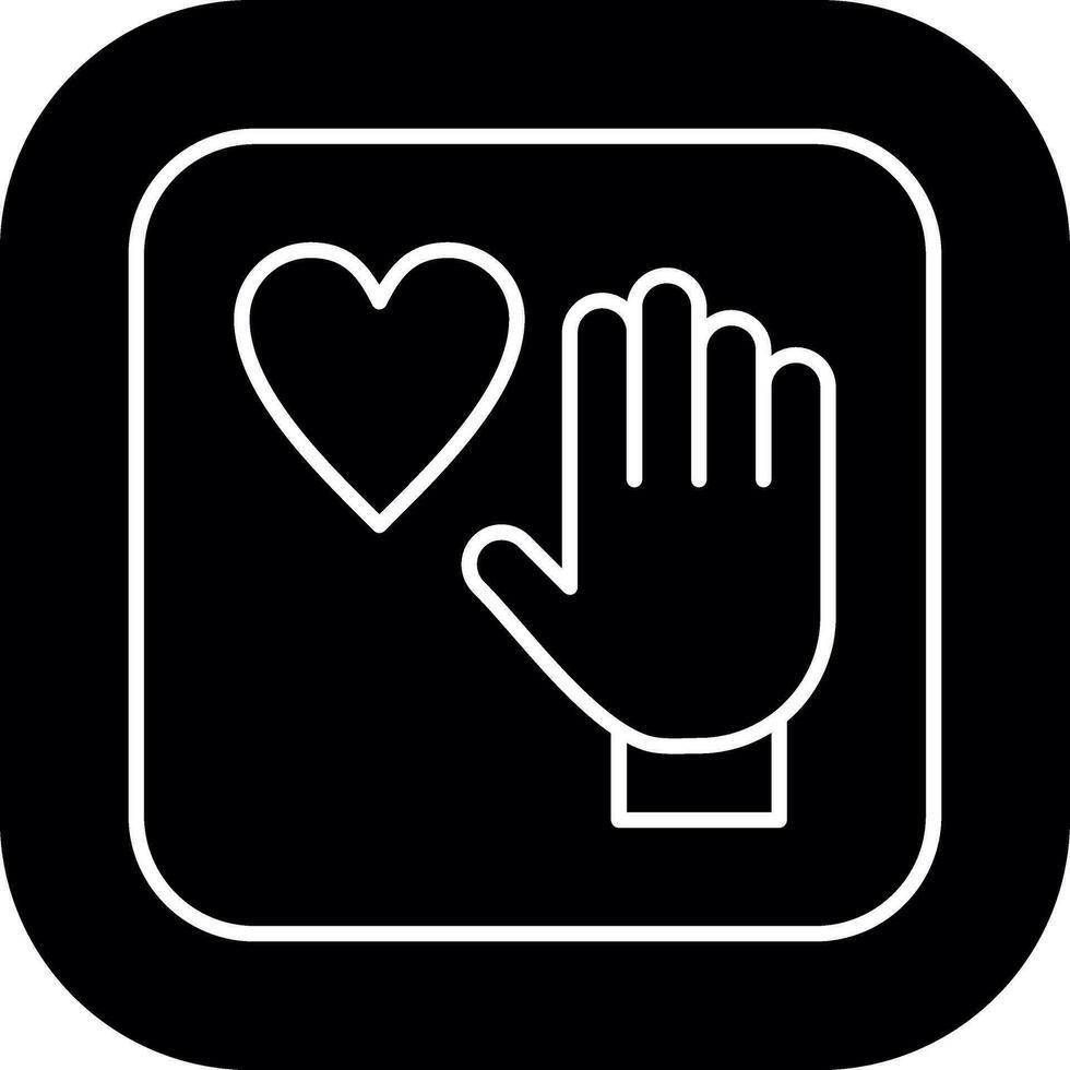 Palm Of Hand Vector Icon Design