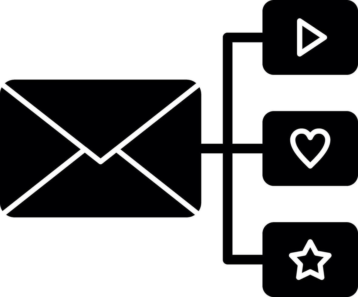 Email Marketing Vector Icon Design