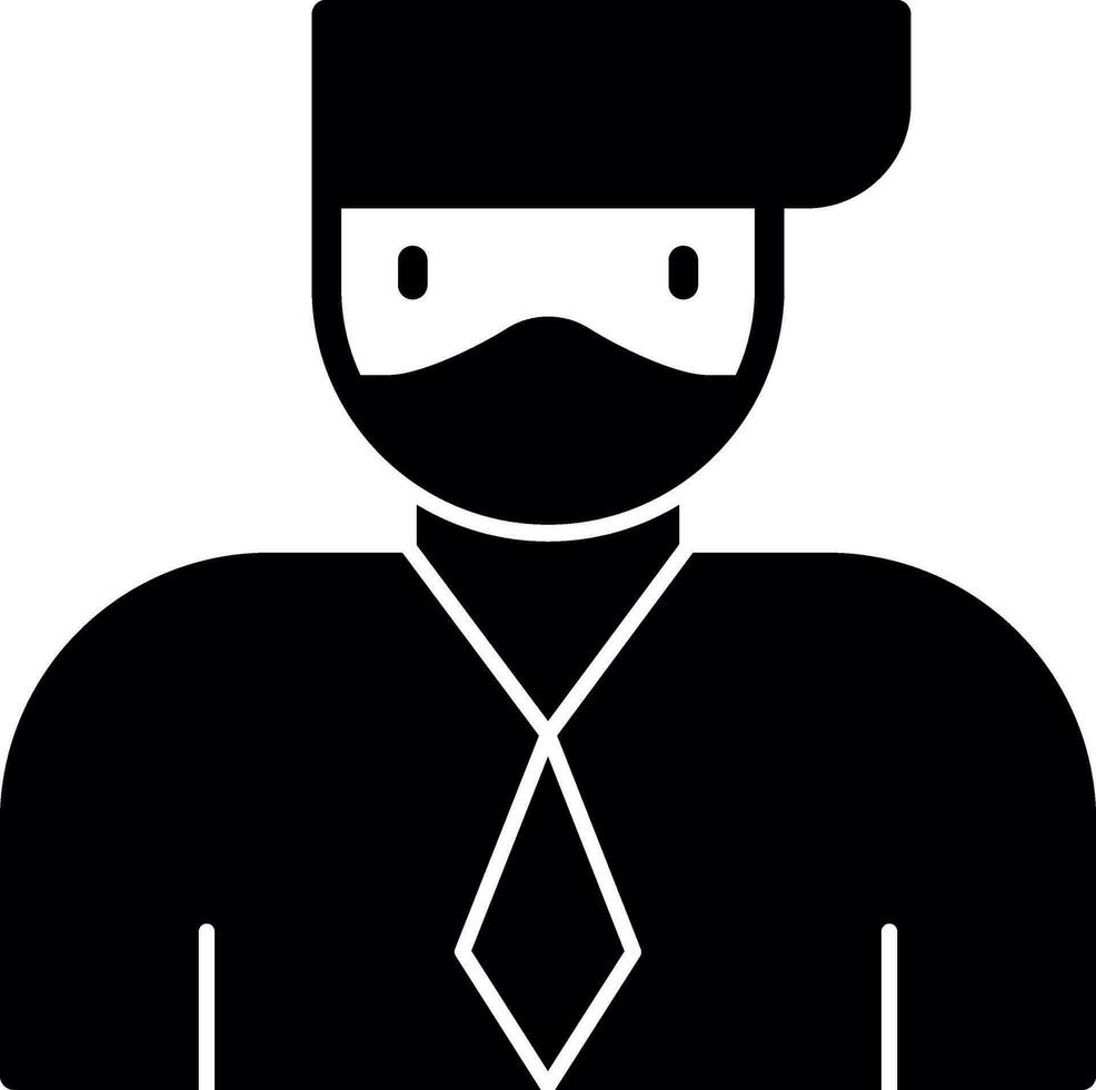 Face Mask Vector Icon Design