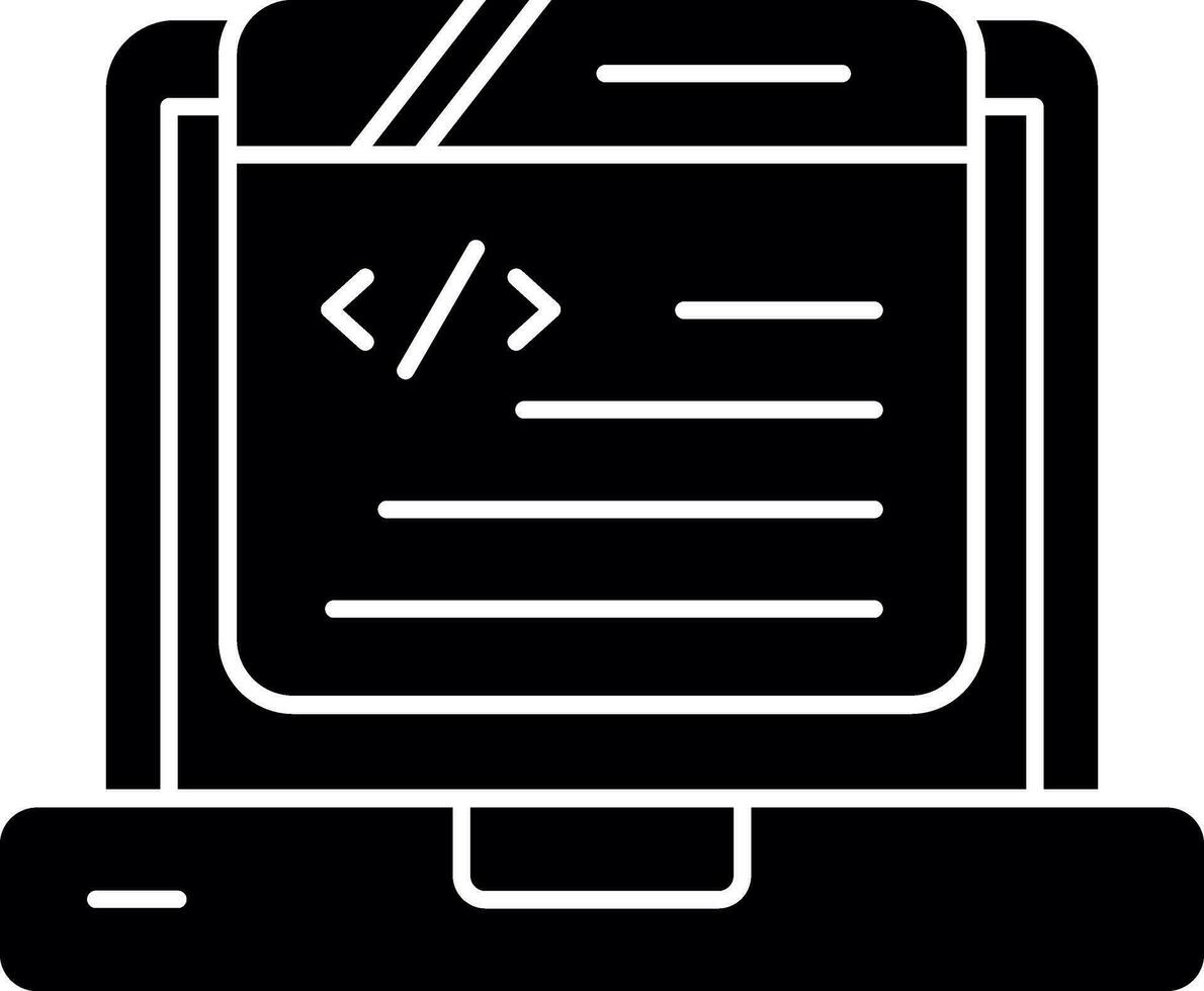 codificación vector icono diseño