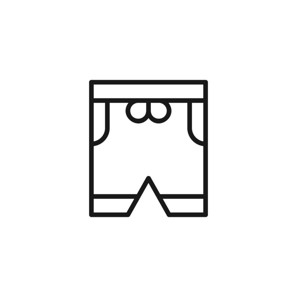 corto iconos playa pantalones cortos íconos de diferente estilos. ropa símbolo concepto. vector