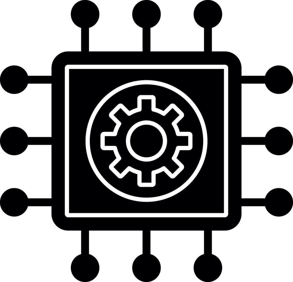 Cpu Vector Icon Design