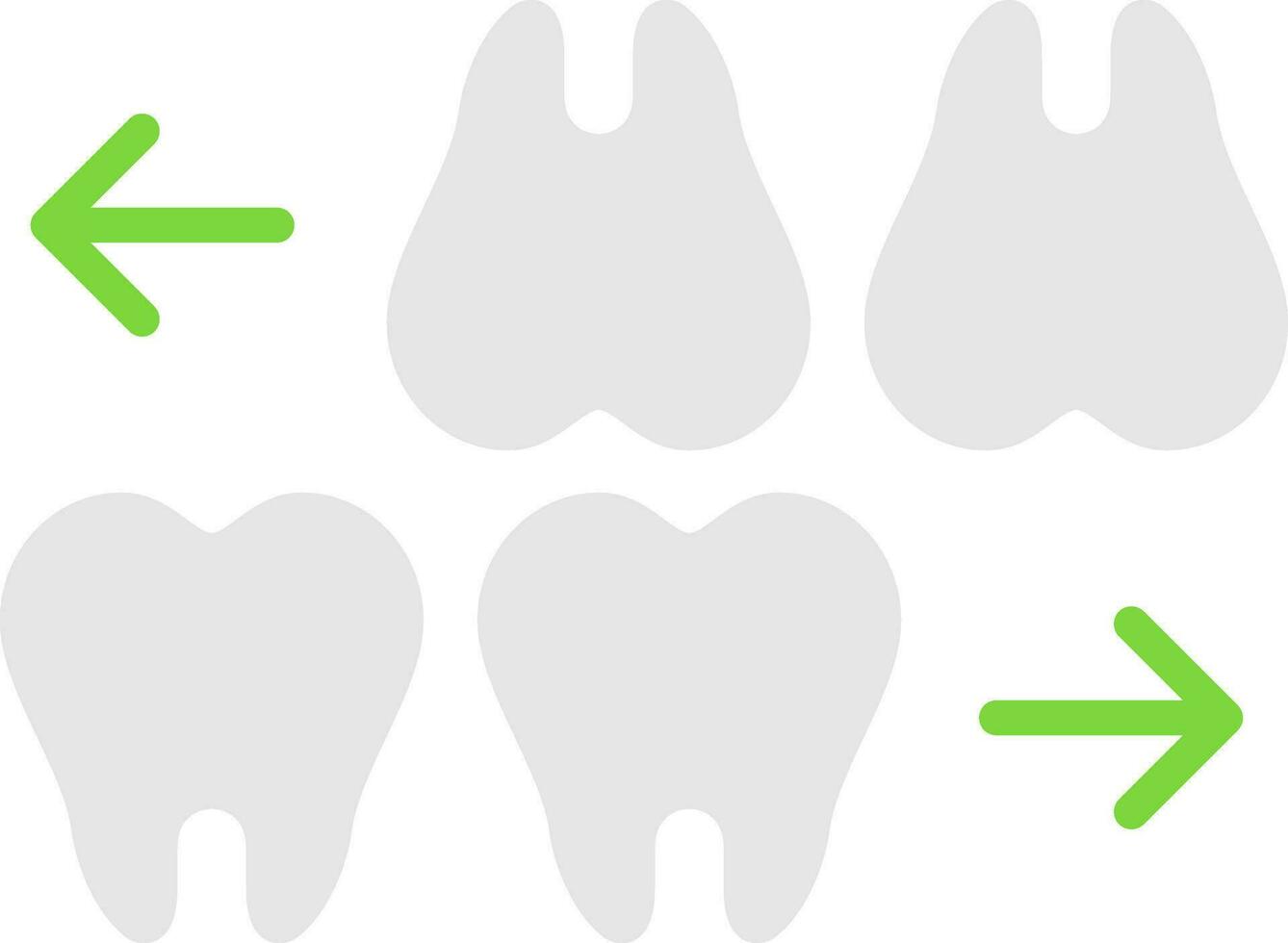 dientes vector icono diseño