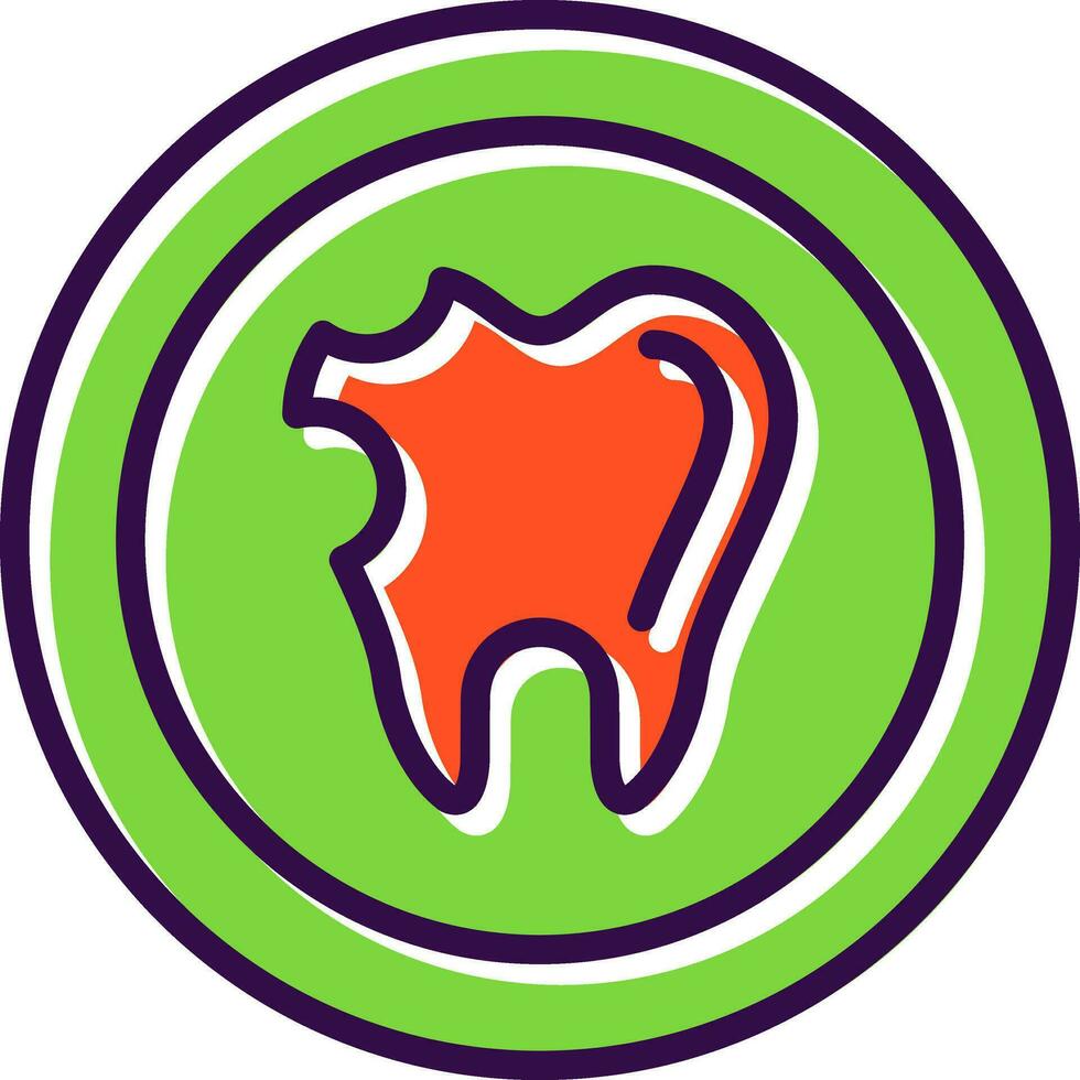 Caries Vector Icon Design
