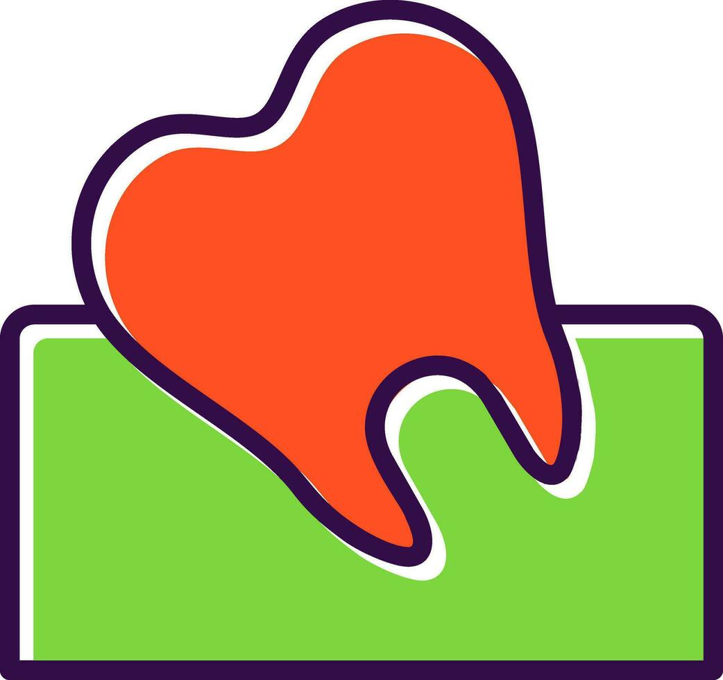 Wisdom Tooth Vector Icon Design