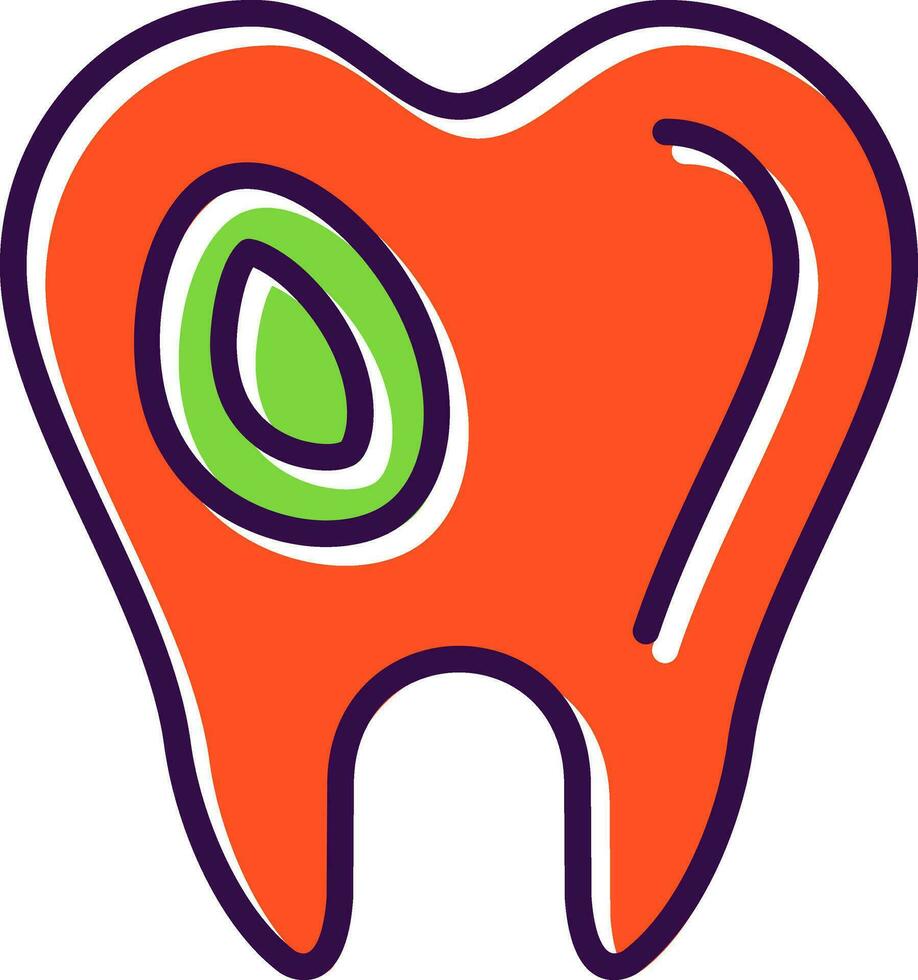 Caries Vector Icon Design