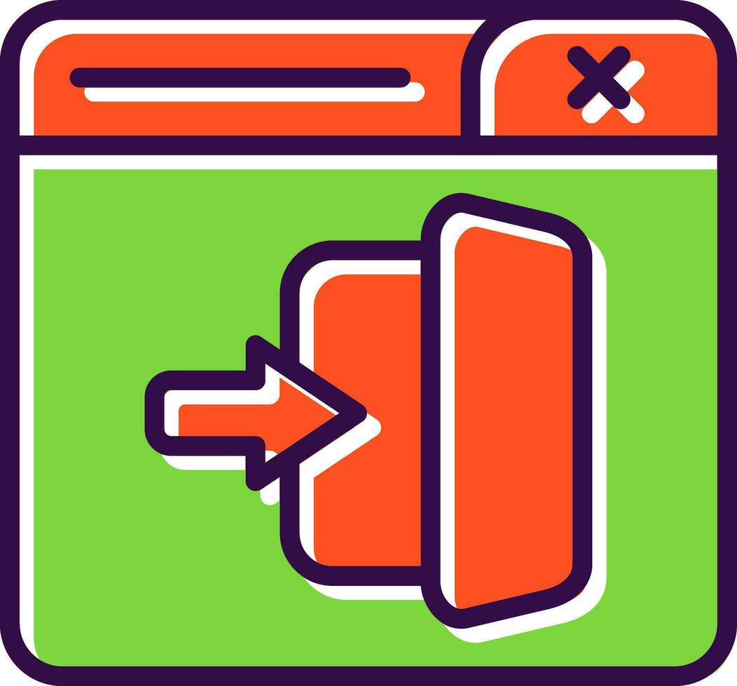 Logout Vector Icon Design