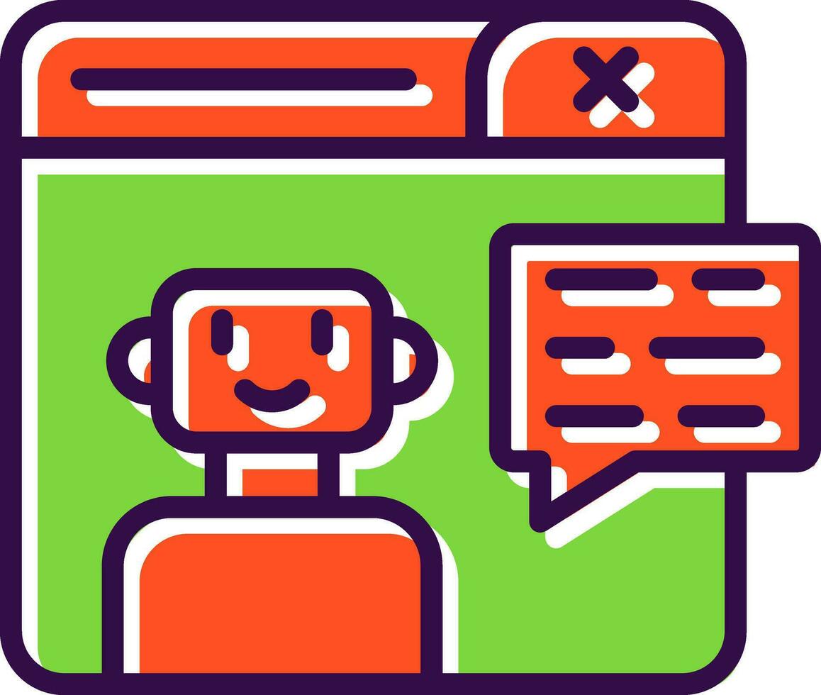 Chatbot Vector Icon Design