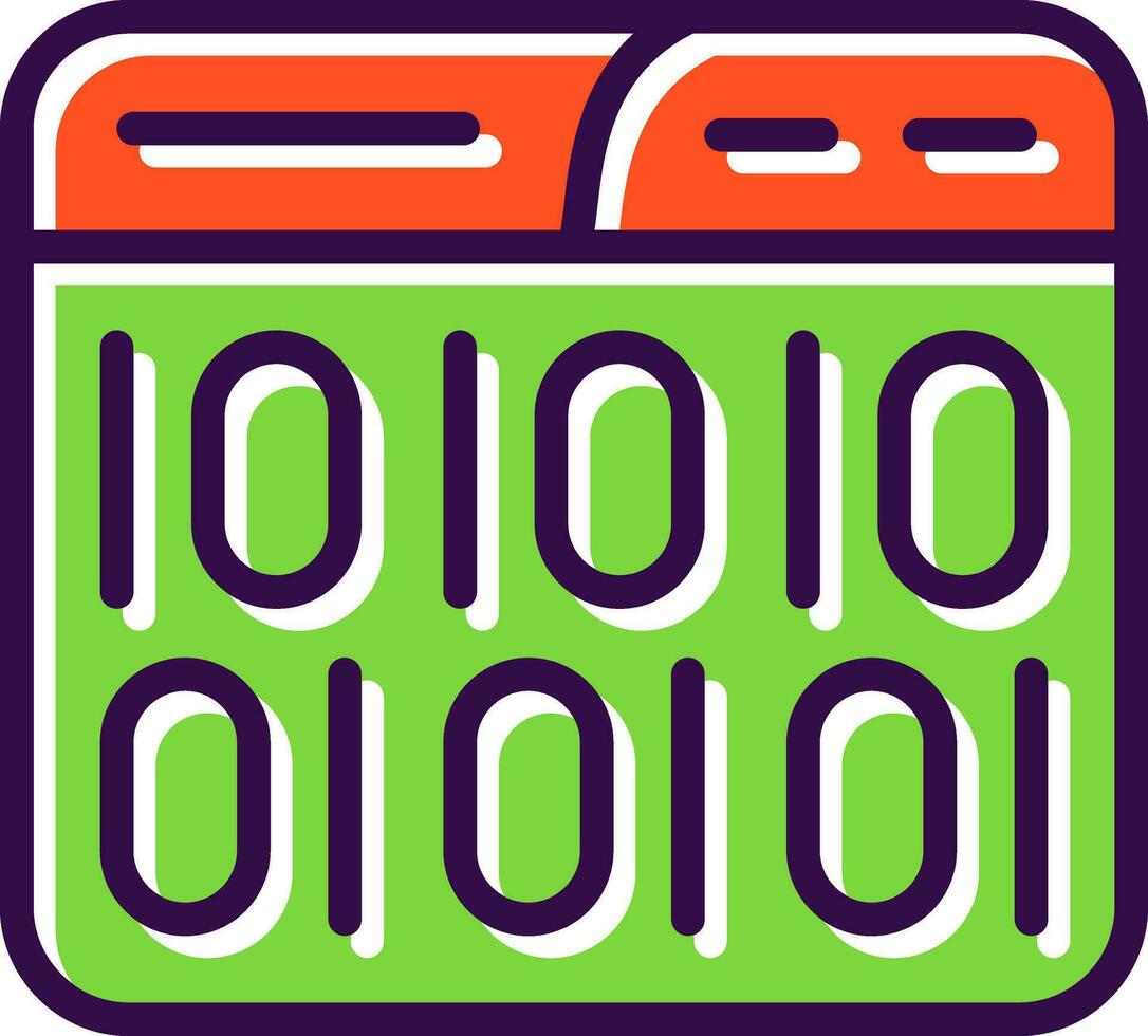 Binary Code Vector Icon Design