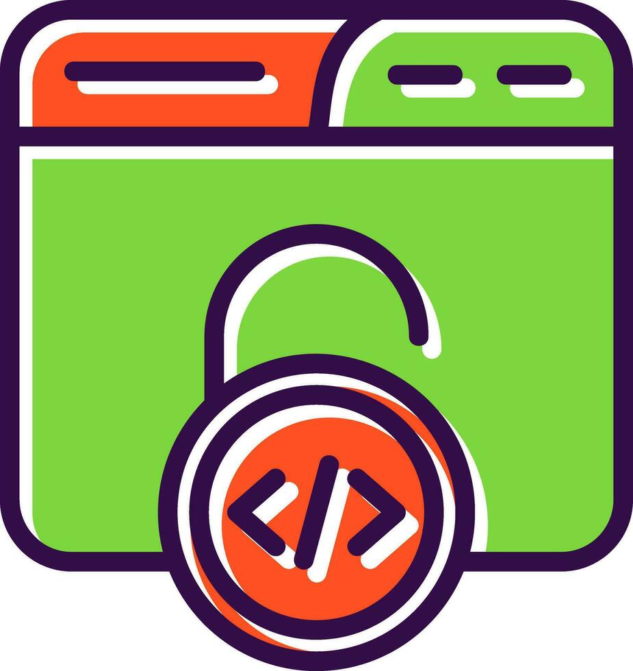 Unsecured Vector Icon Design