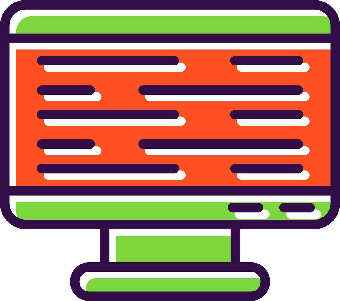 Monitor Screen Vector Icon Design