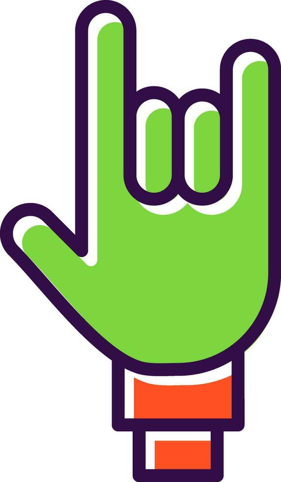 Rock On Vector Icon Design