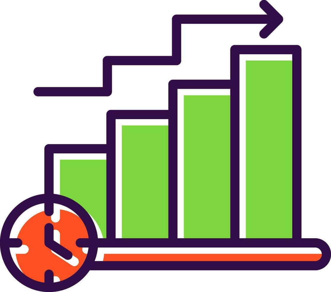 Bar Chart Vector Icon Design