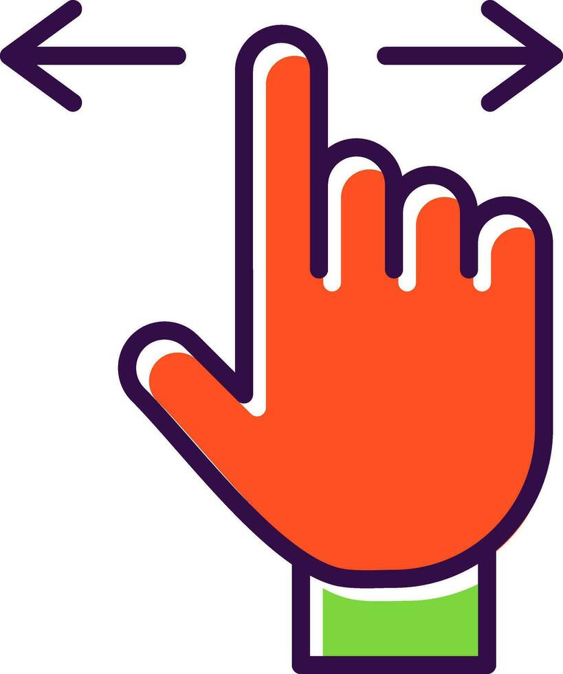Swipe Vector Icon Design