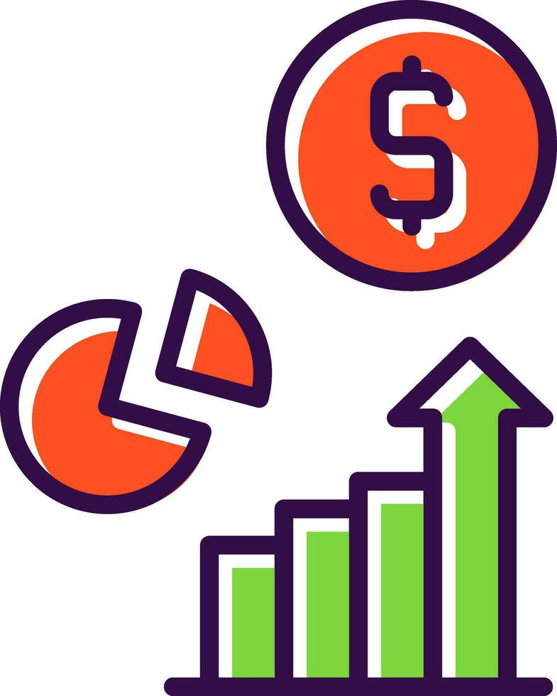 business growth Vector Icon Design