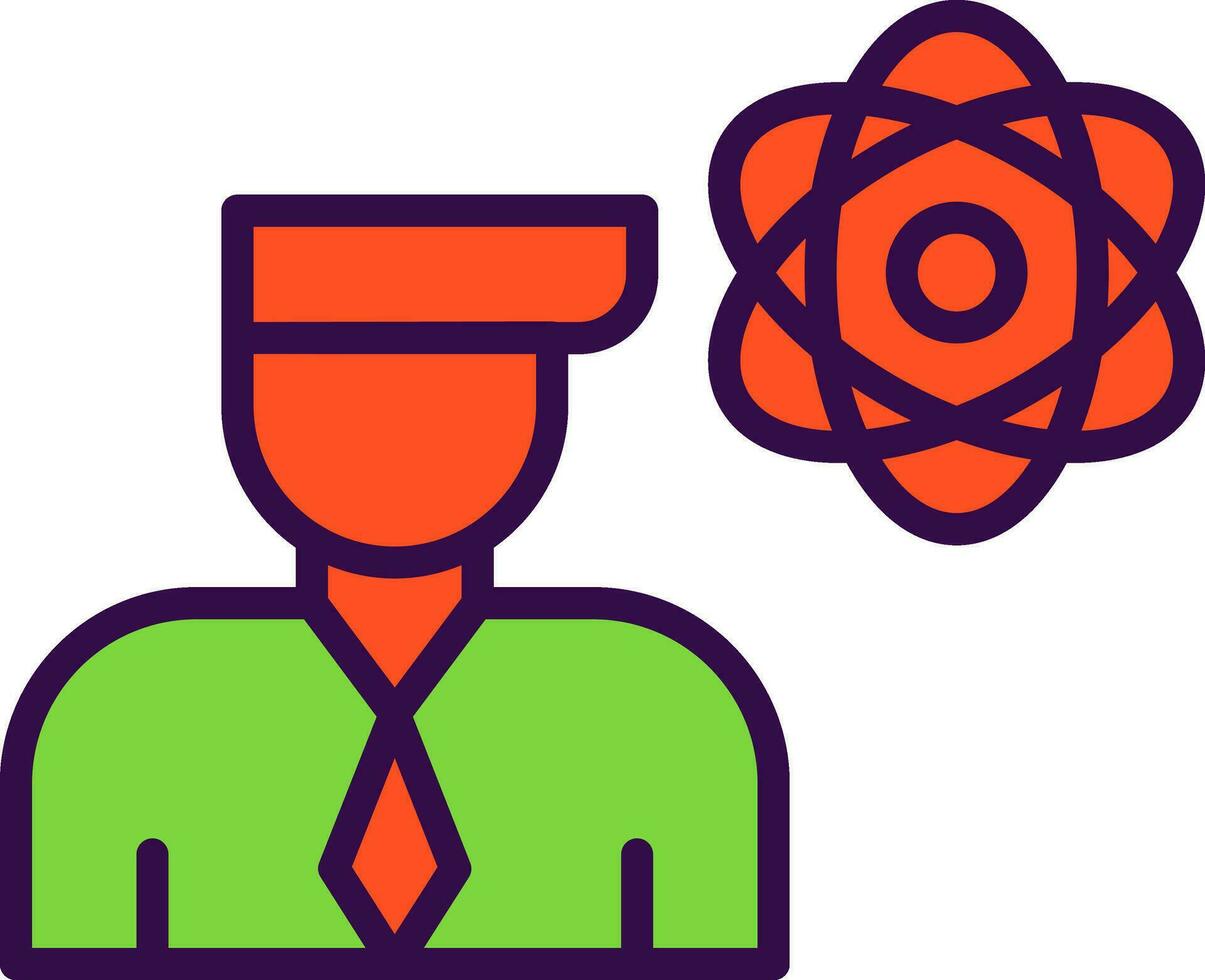 Researcher Vector Icon Design