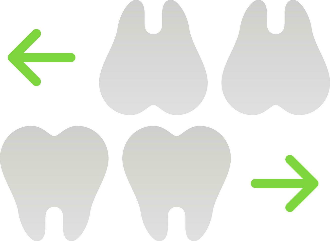 dientes vector icono diseño