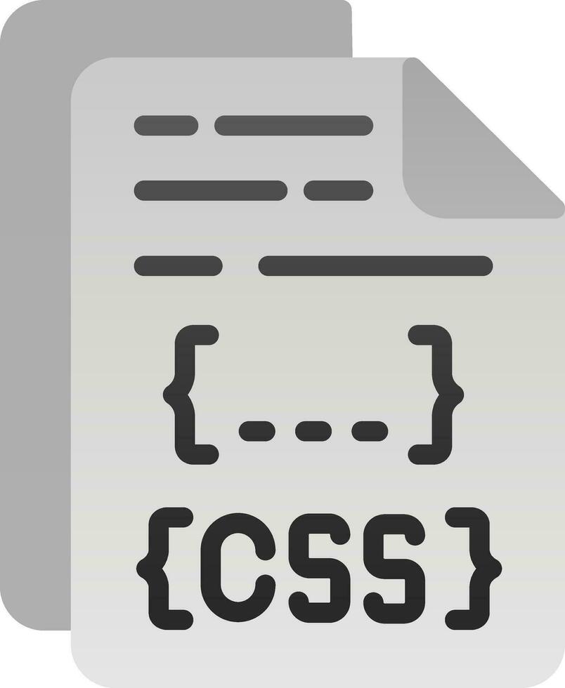 diseño de icono de vector de archivo css