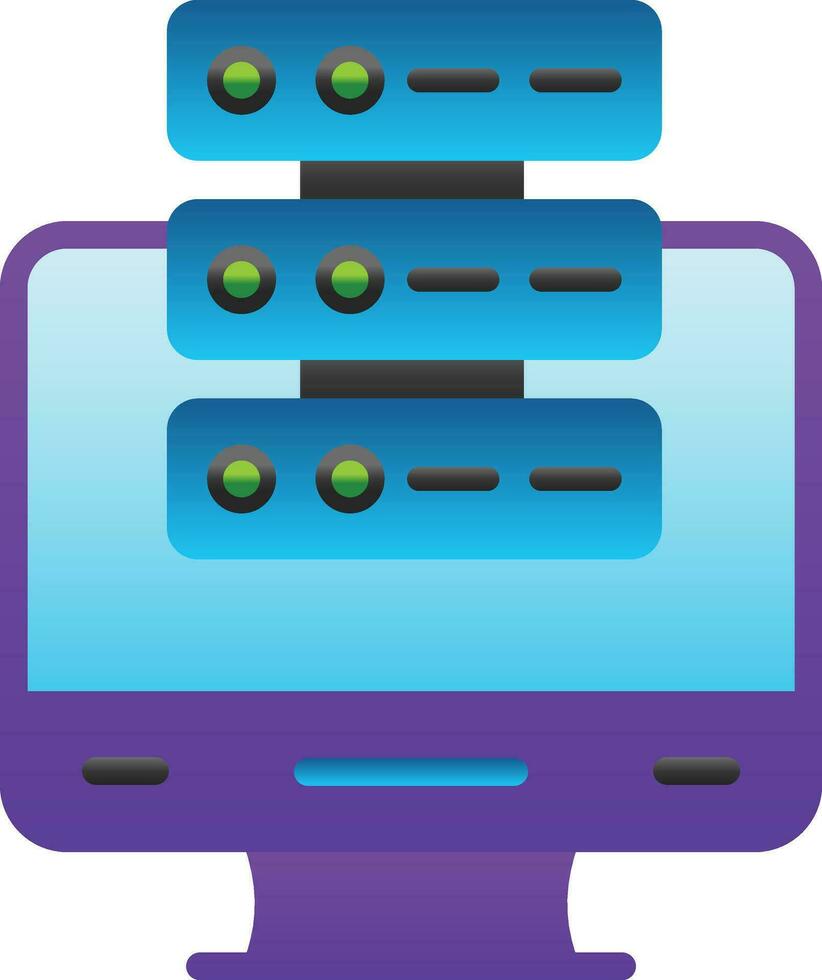 Monitor Vector Icon Design