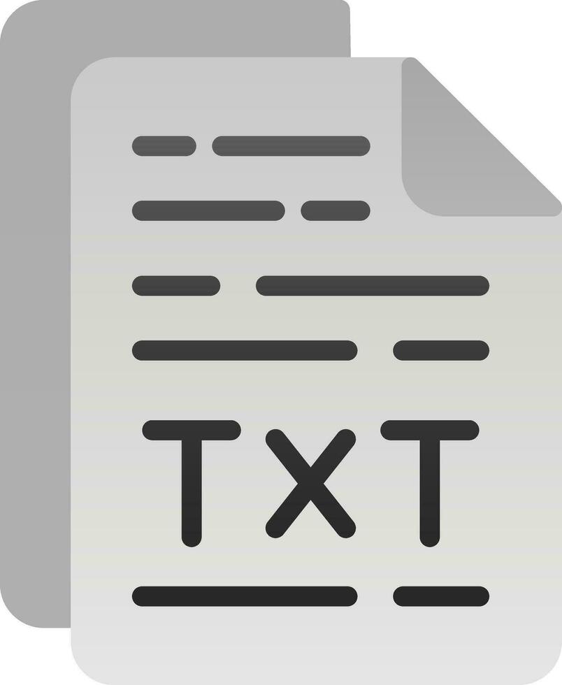 Txt File Vector Icon Design