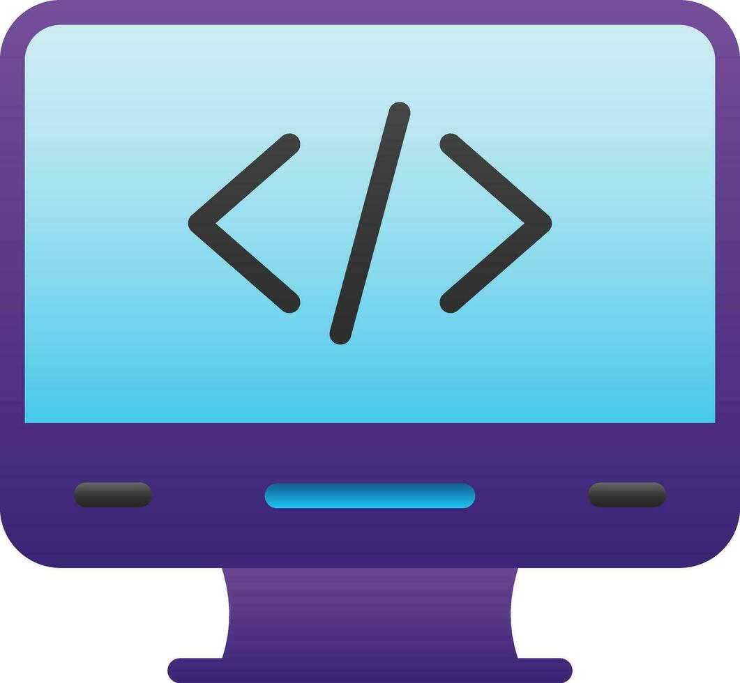 Coding Vector Icon Design