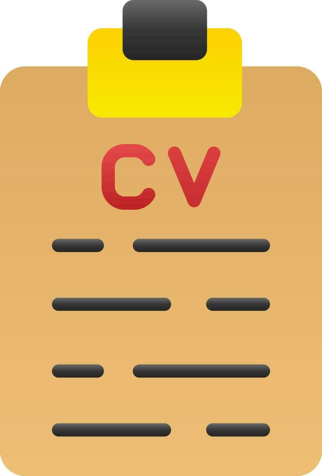 diseño de icono de vector cv