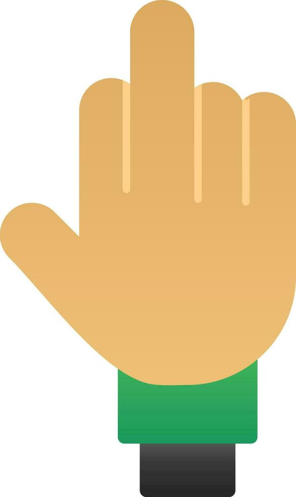 Middle Finger Vector Icon Design
