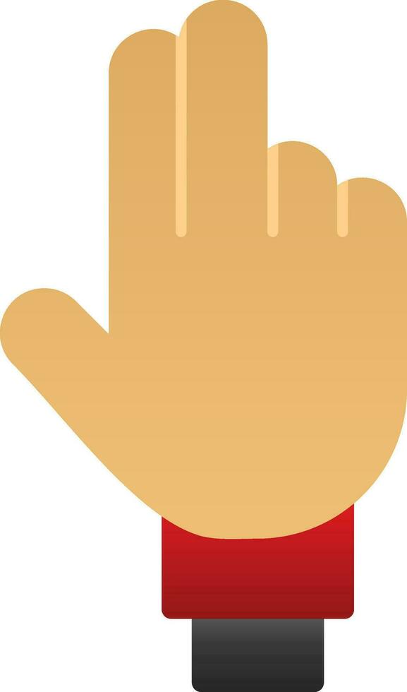 Three Fingers Vector Icon Design