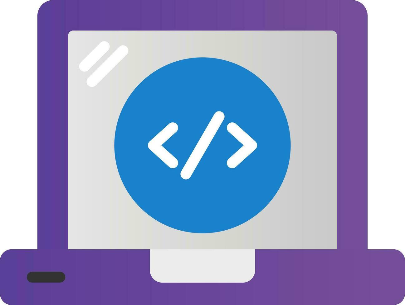 Web Coding Vector Icon Design